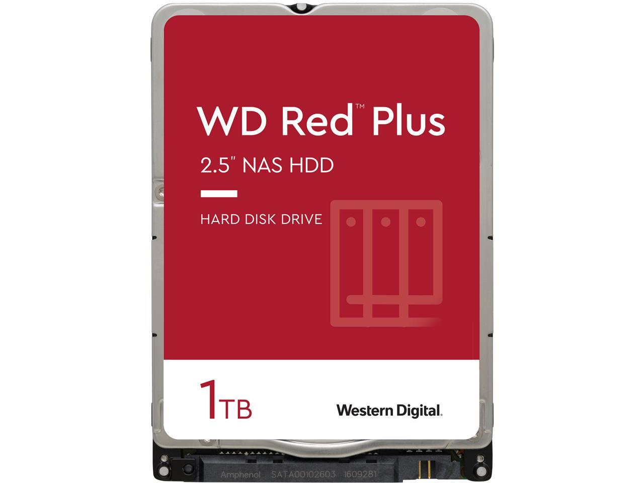 NAS Hard Drive 1TB - WD Red Plus CMR Technology 2.5" | Tecisoft WD10JFCX
