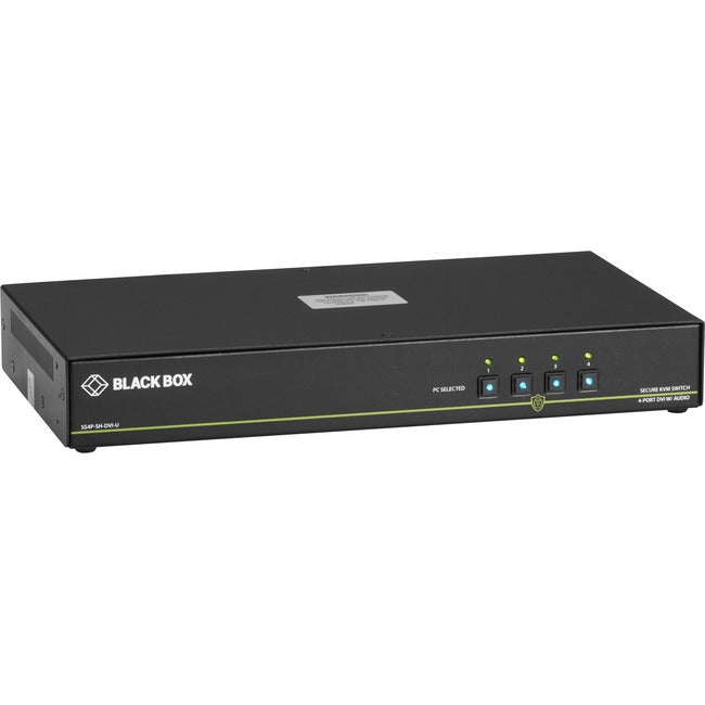 NIAP 3.0 Certified KVM Switch - Secure 4-Port DVI-I Security Solution | Black Box SS4P-SH-DVI-U