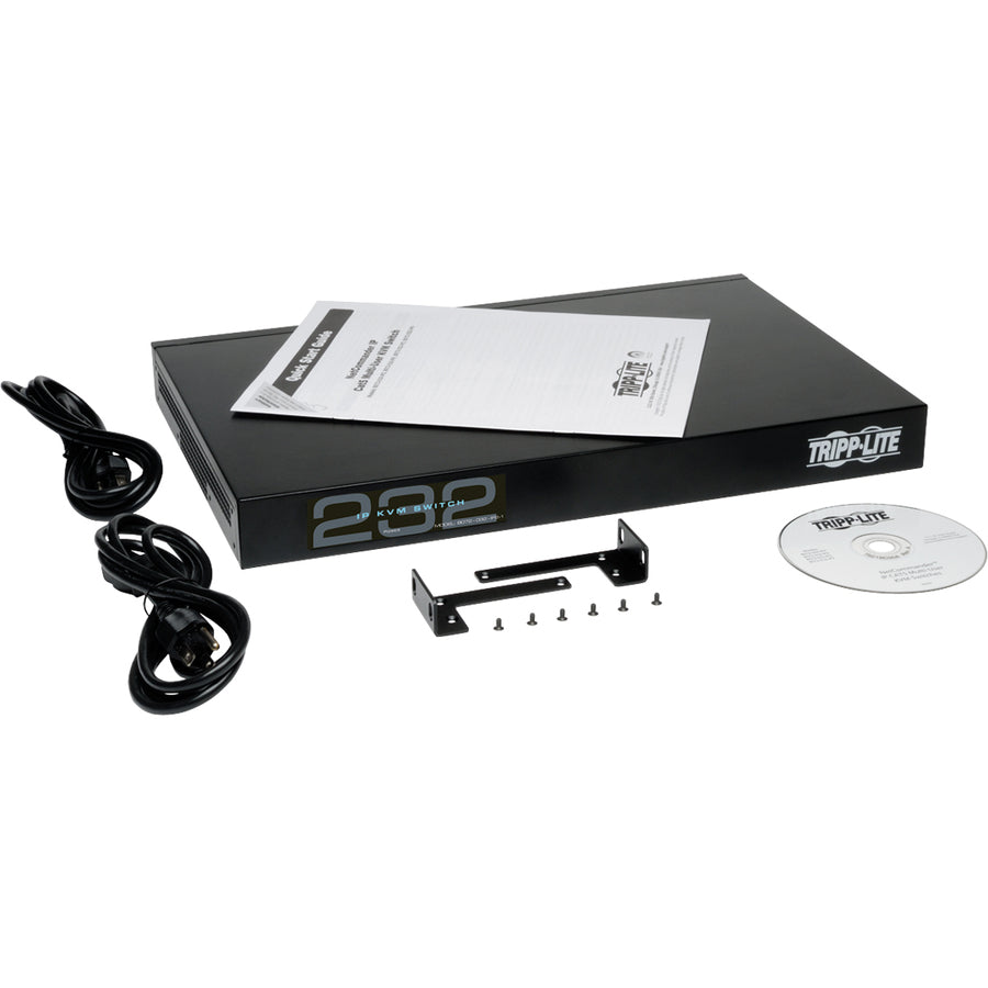 NetCommander 32-Port Cat5 KVM over IP Switch - 2 Remote + 1 Local User, 16 USB Dongles, 1U Rack-Mount, TAA B072-032-IP2-K