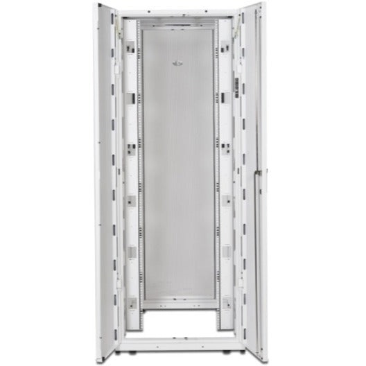 NetShelter SX 45U Deep Server Rack Enclosure - White Data Center Cabinet | APC AR3155W