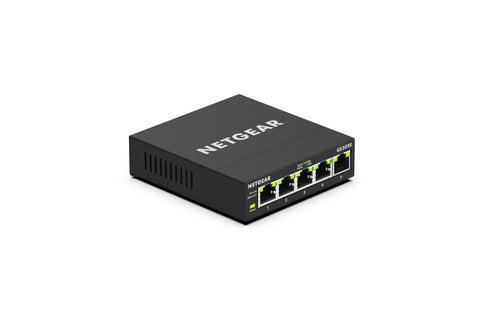 Netgear Gigabit Switch - 5-Port Easy Smart Managed Switch | NETGEAR GS305E-100NAS
