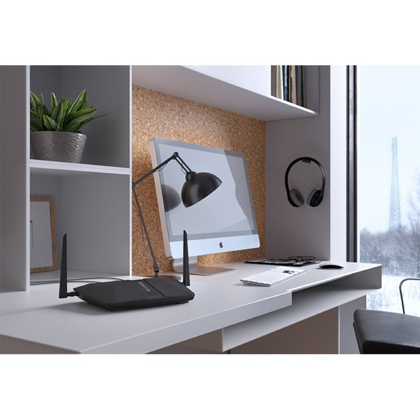 Netgear LAX20 Wi-Fi 6 IEEE 802.11ax 1 SIM Cellular, Ethernet Modem/Wireless Router LAX20-100NAS