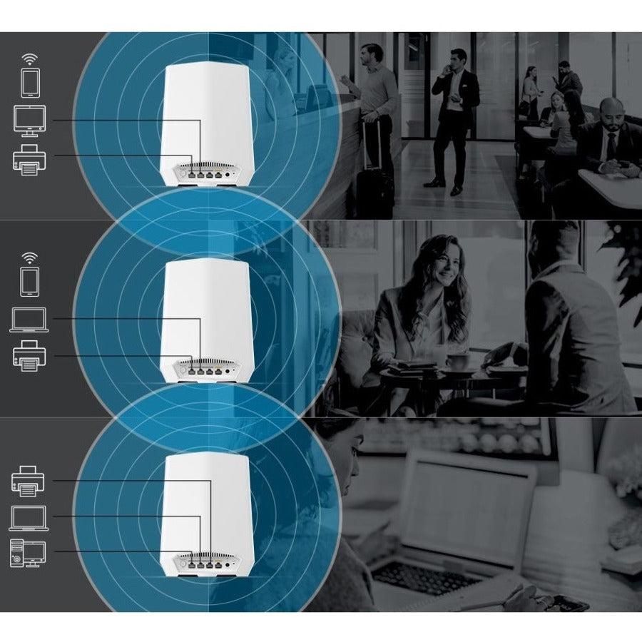 Netgear Orbi Pro SXK50 Wi-Fi 6 IEEE 802.11ax Ethernet Wireless Router SXK50-100NAS