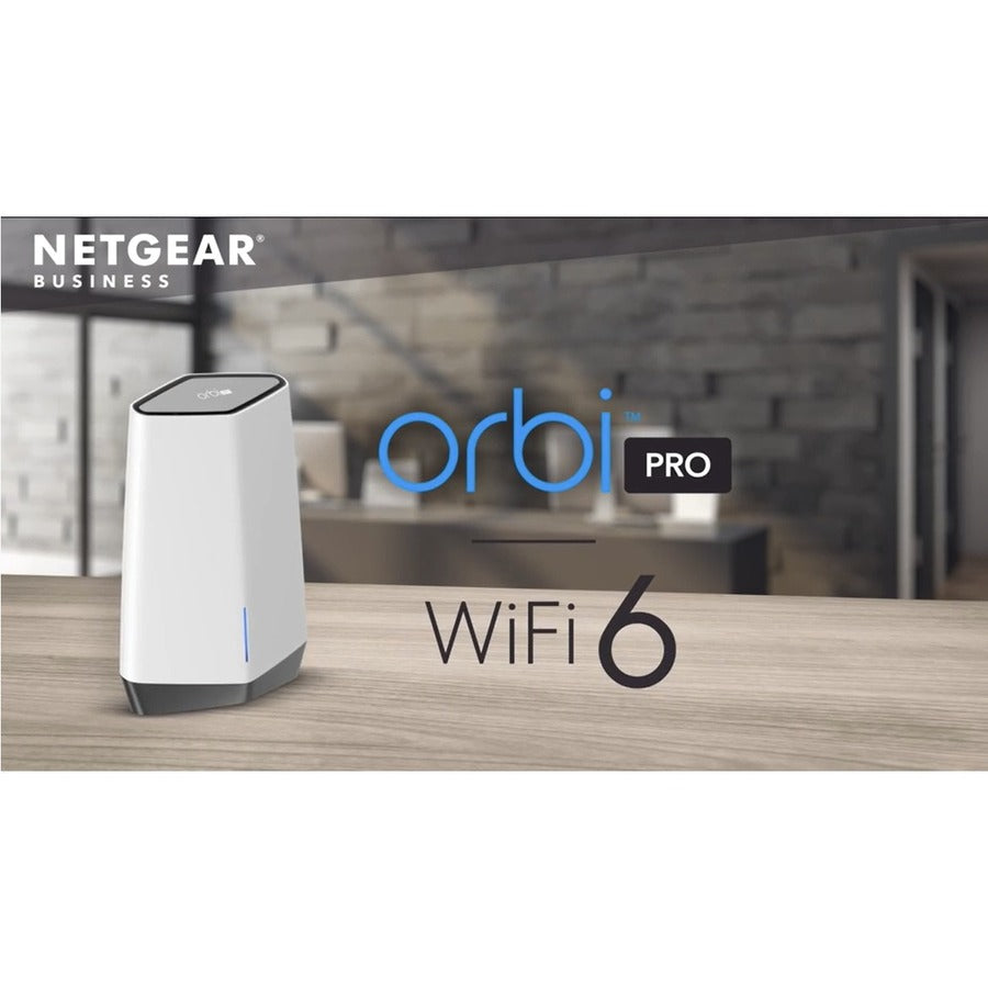 Netgear Orbi Pro Wi-Fi 6 IEEE 802.11ax Ethernet Wireless Router SXK80-100NAS