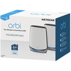 Netgear Orbi RBK853 Wi-Fi 6 IEEE 802.11ax Ethernet Wireless Router RBK853-100NAS