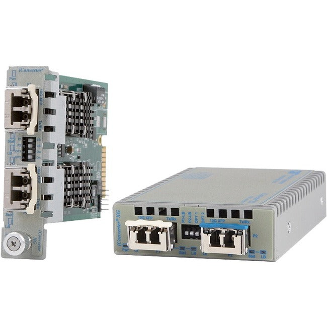 Omnitron Systems 10Gbps Protocol-Transparent Media Converter/Transponder 8599-01-BW
