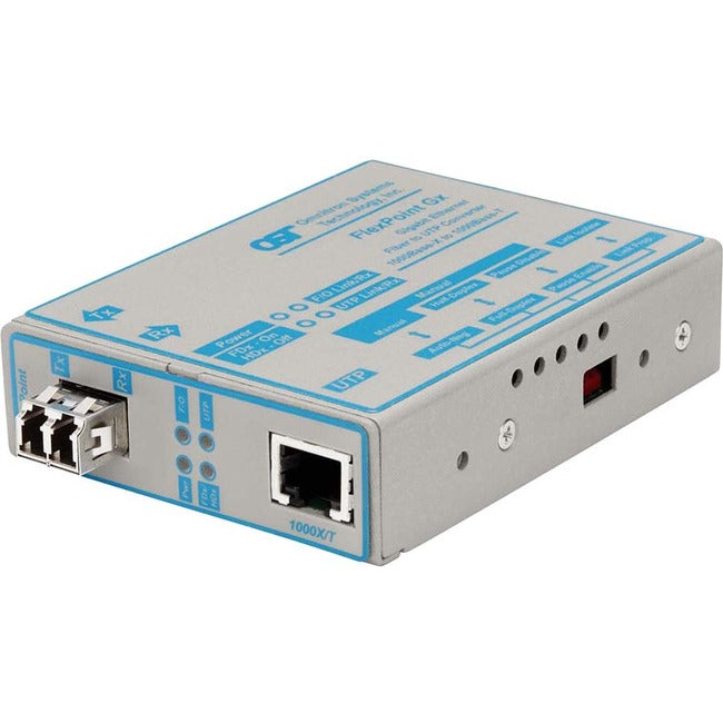 Omnitron Systems Gigabit Ethernet Copper-to-Fiber Media Converter 4673-2