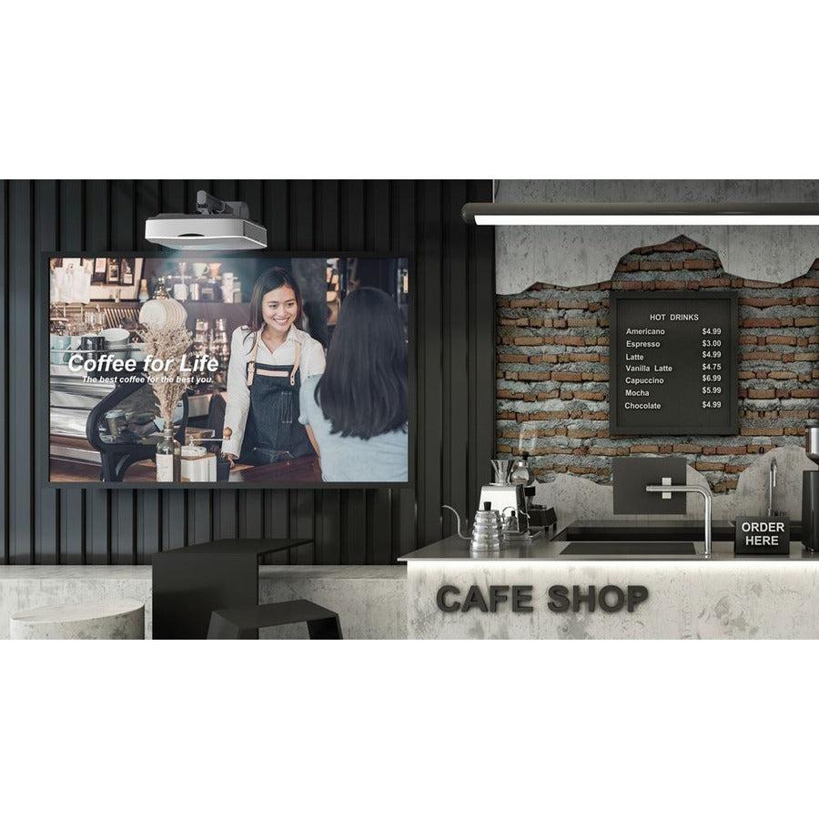 Optoma ZU500USTe 5000 Lumens WUXGA Ultra Short Throw Laser Projector