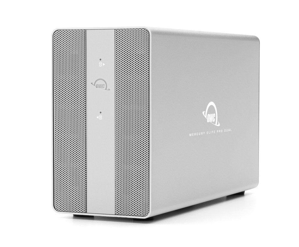 Owc Mercury Elite Pro Dual Hdd/Ssd Enclosure Silver 2.5/3.5" Owcmedch7T08