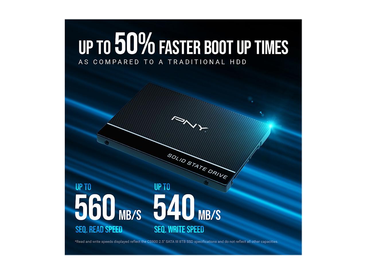 Pny Cs900 960Gb 2.5" Sata Iii Internal Solid State Drive (Ssd) - Ssd7Cs900-960-Rb