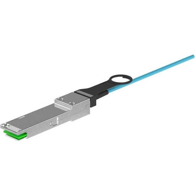 Panduit 100Gig - Network Cable - Qsfp28 To Qsfp28 - 10 M - 0.1 In - Fiber Optic - Om4 - Active Optical Cable (Aoc) - Aqua