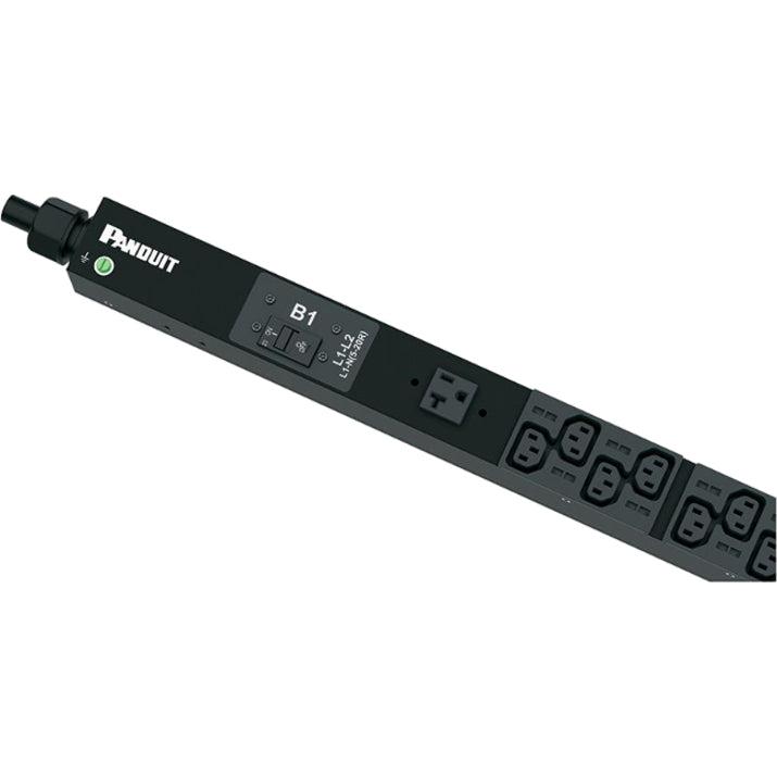 Panduit Basic 30 Amp PDU - Advanced Power Distribution Unit with C13 C19 5-20R Outlets NEMA L21-30P P30B25M