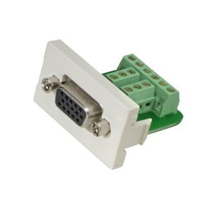 Panduit Chd15Hdscbly Socket-Outlet Vga Black, White