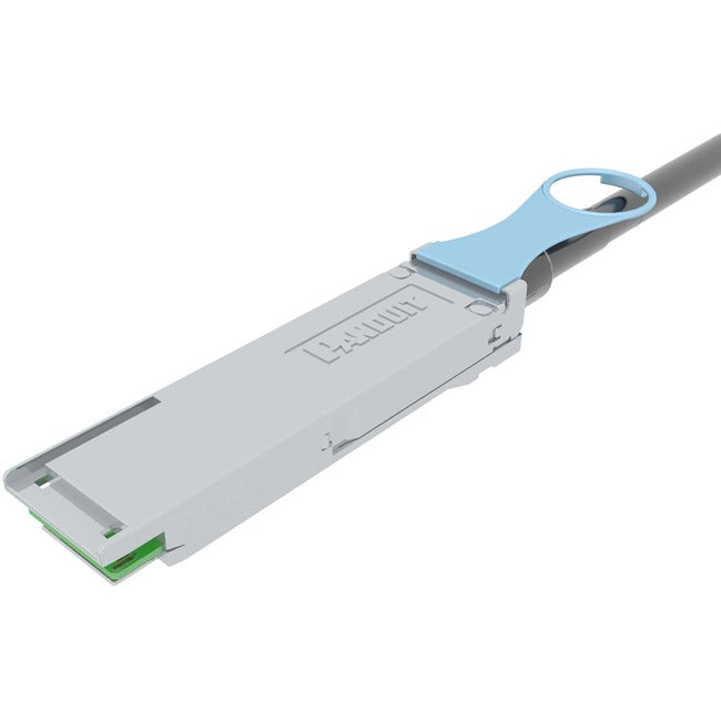 Panduit - Direct Attach Cable - Qsfp28 To Qsfp28 - 6.6 Ft - 0.2 In - Twinaxial - Sff-8431/Sff-8432/Sff-8472 - Black