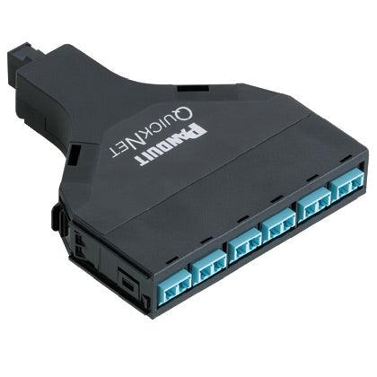 Panduit Fqzn-12-10B2 Fibre Optic Adapter Lc/Mpo 1 Pc(S) Aqua Colour, Black