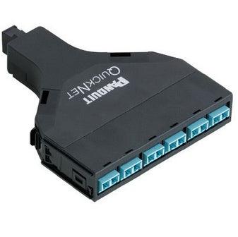 Panduit Fqzo-06-03Af Fibre Optic Adapter Sc/Mpo Aqua Colour, Black