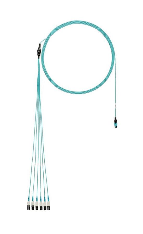 Panduit Fxtrl8Nujsnm001 Fibre Optic Cable 1 M Panmpo 12X Lc Om3 Aqua Colour