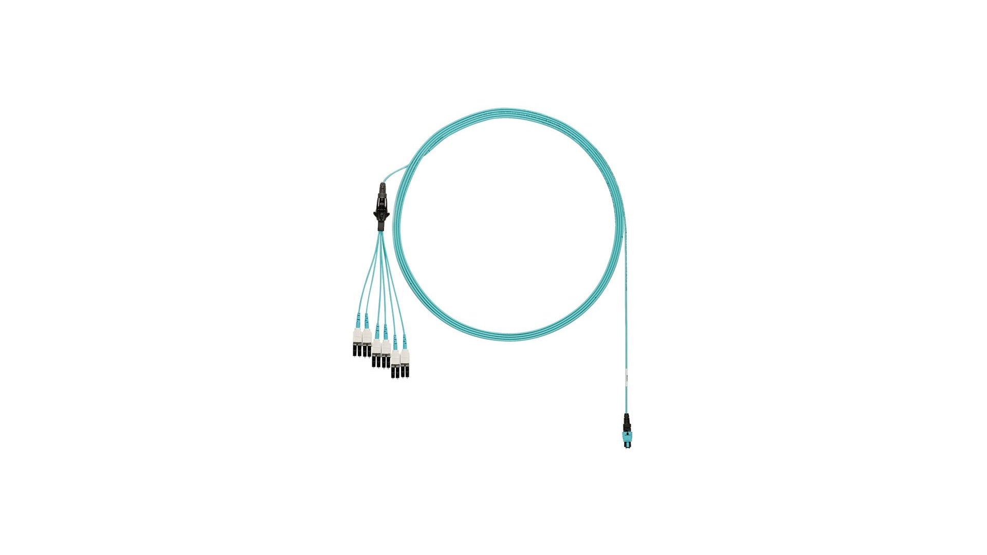 Panduit Fxtrp8Nujsnf066 Fibre Optic Cable 20.1 M Panmpo 6X Lc Ofnp Om3 Aqua Colour