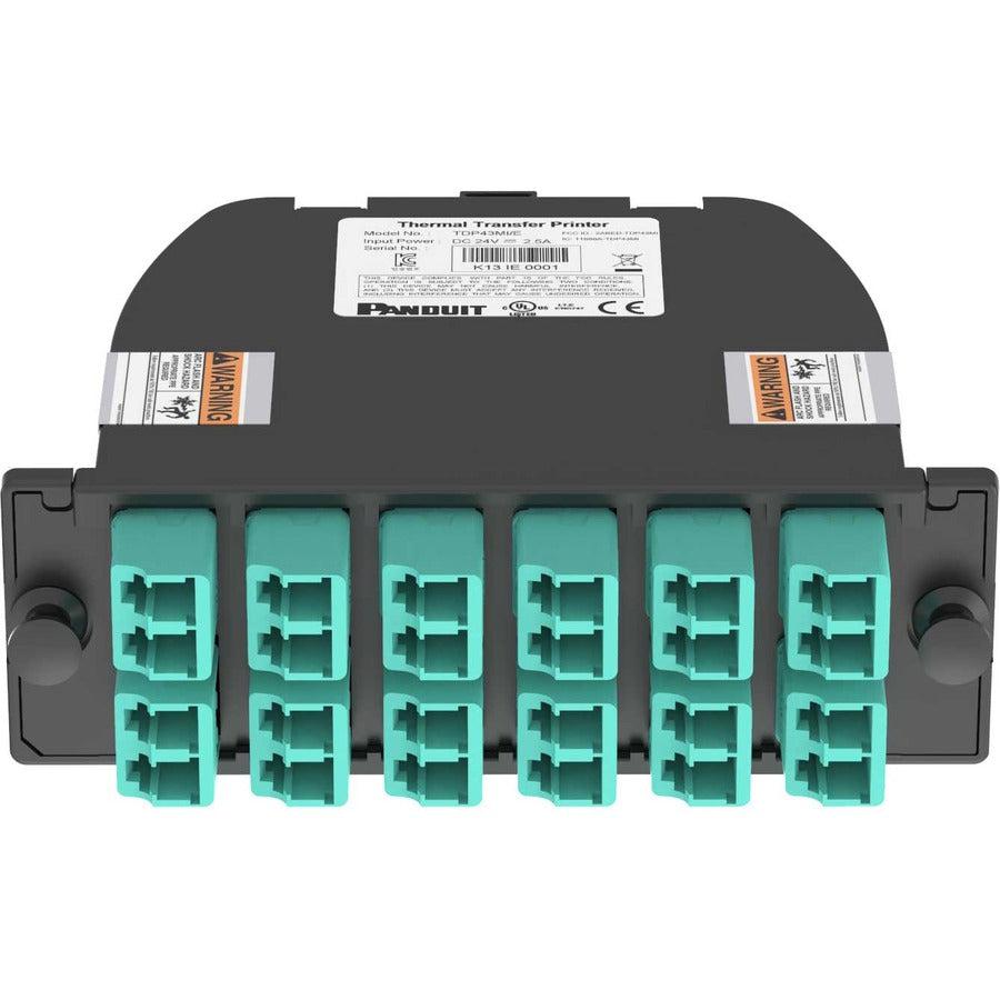 Panduit Fc2Zo-24-10U Fibre Optic Adapter Lc/Mpo 1 Pc(S) Aqua Colour, Black