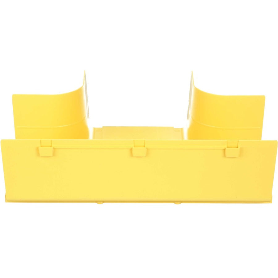 Panduit FiberRunner&reg; Horizontal Tee, 6x4, Yellow FRT6X4LYL