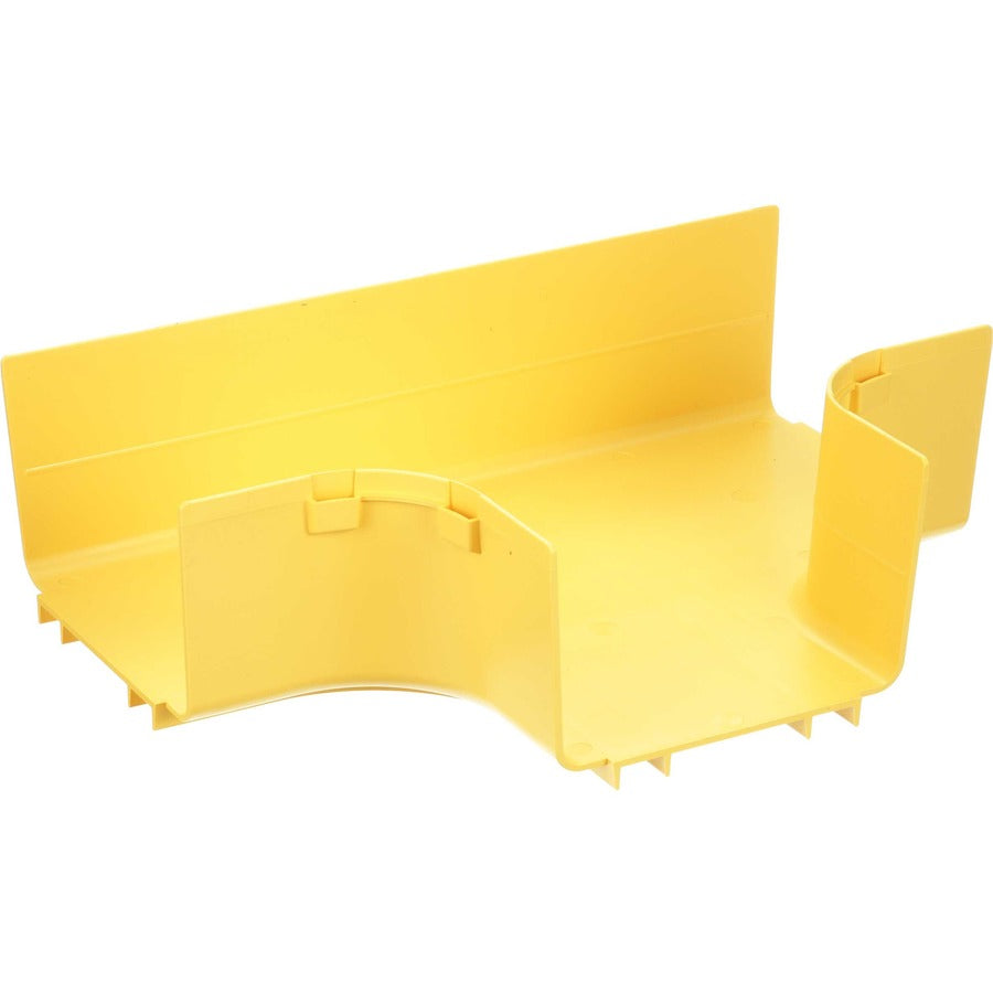 Panduit FiberRunner&reg; Horizontal Tee, 6x4, Yellow FRT6X4LYL