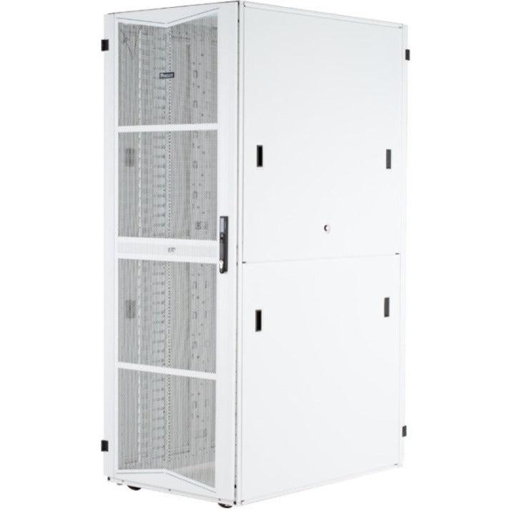 Panduit FlexFusion Cabinet, 48U Rack, Steel Construction, White XG64822WS0003