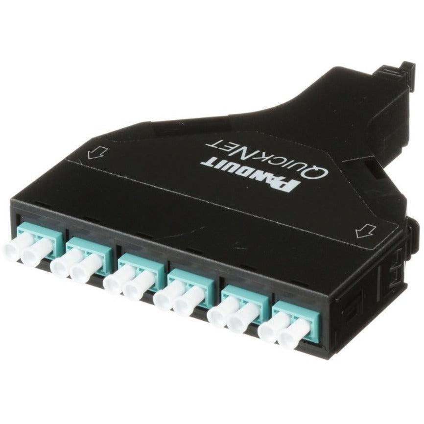 Panduit Fqzn-12-10As Fibre Optic Adapter Lc/Mpo 1 Pc(S) Black, Cyan