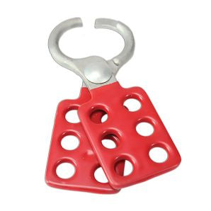 Panduit Psl-1013 Lockout Hasp/Padlock Red, Silver Aluminium, Vinyl 2.54 Cm