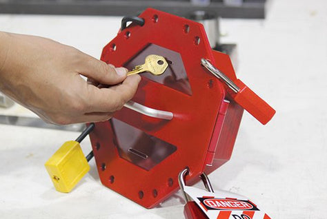 Panduit Psl-1025 Lockout Hasp/Padlock Red Polypropylene (Pp)
