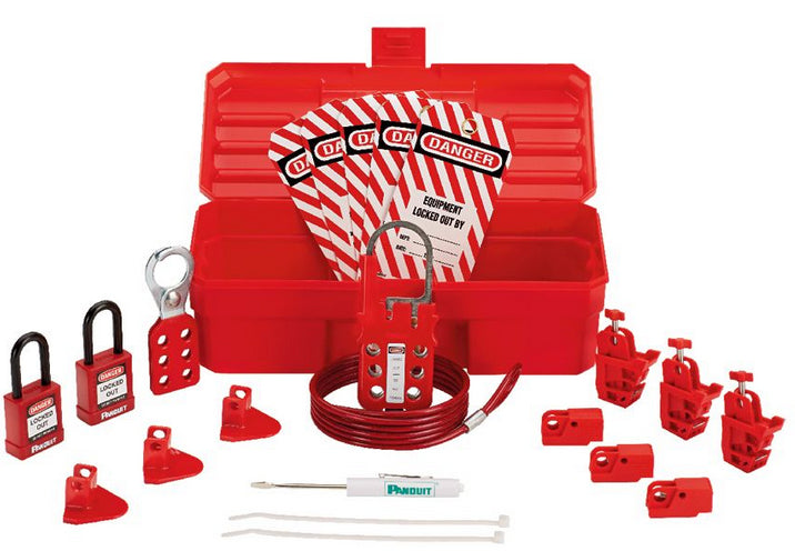 Panduit Psl-Kt-Conap Lockout Hasp/Padlock Red