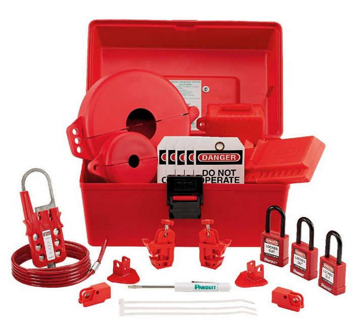 Panduit Psl-Kt-Mroap Lockout Hasp/Padlock Red