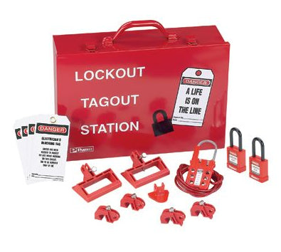 Panduit Psl-Kt-Pwr Lockout Hasp/Padlock Red