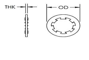Panduit Sbitw25-C Nut Lock Nut 100 Pc(S)