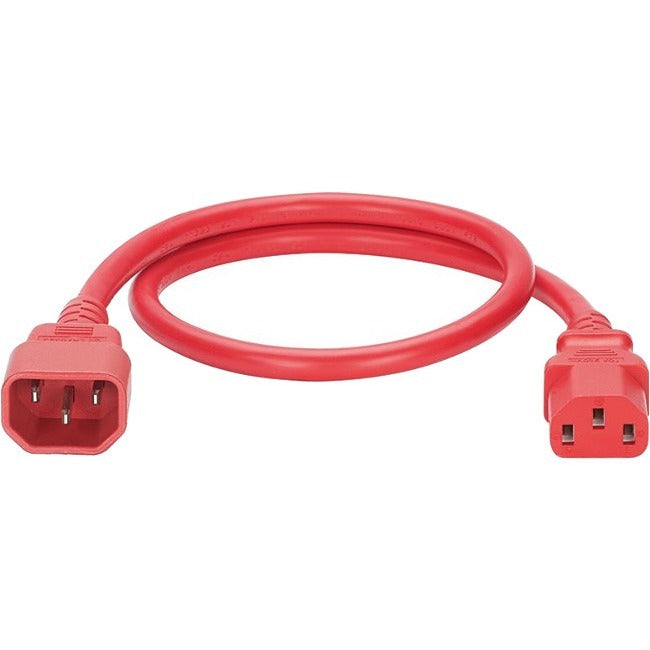 Panduit Smartzone G5 - Power Cable - Iec 60320 C14 Straight To Iec 60320 C13 Straight - Ac 250 V - 10 A - 4 Ft - Red