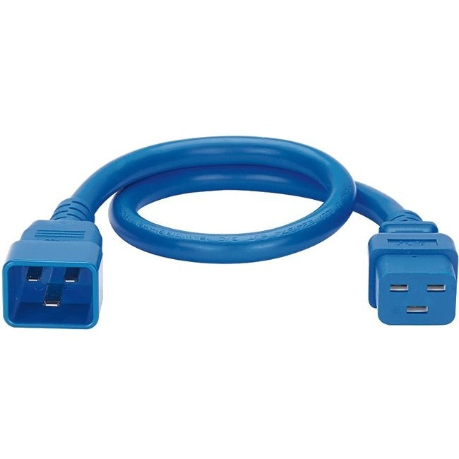Panduit Smartzone G5 - Power Extension Cable - Iec 60320 C20 Straight To Iec 60320 C19 Straight - Ac 250 V - 16 A - 3 Ft - Blue