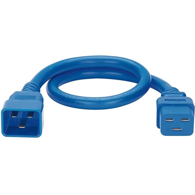 Panduit Smartzone G5 - Power Extension Cable - Iec 60320 C20 Straight To Iec 60320 C19 Straight - Ac 250 V - 16 A - 4 Ft - Blue