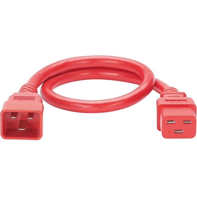 Panduit Smartzone G5 - Power Extension Cable - Iec 60320 C20 Straight To Iec 60320 C19 Straight - Ac 250 V - 16 A - 4 Ft - Red