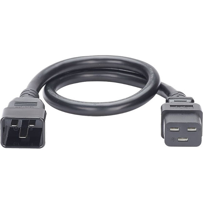 Panduit Smartzone G5 - Power Extension Cable - Iec 60320 C20 Straight To Iec 60320 C19 Straight - Ac 250 V - 16 A - 6 Ft - Black (Pack Of 10)