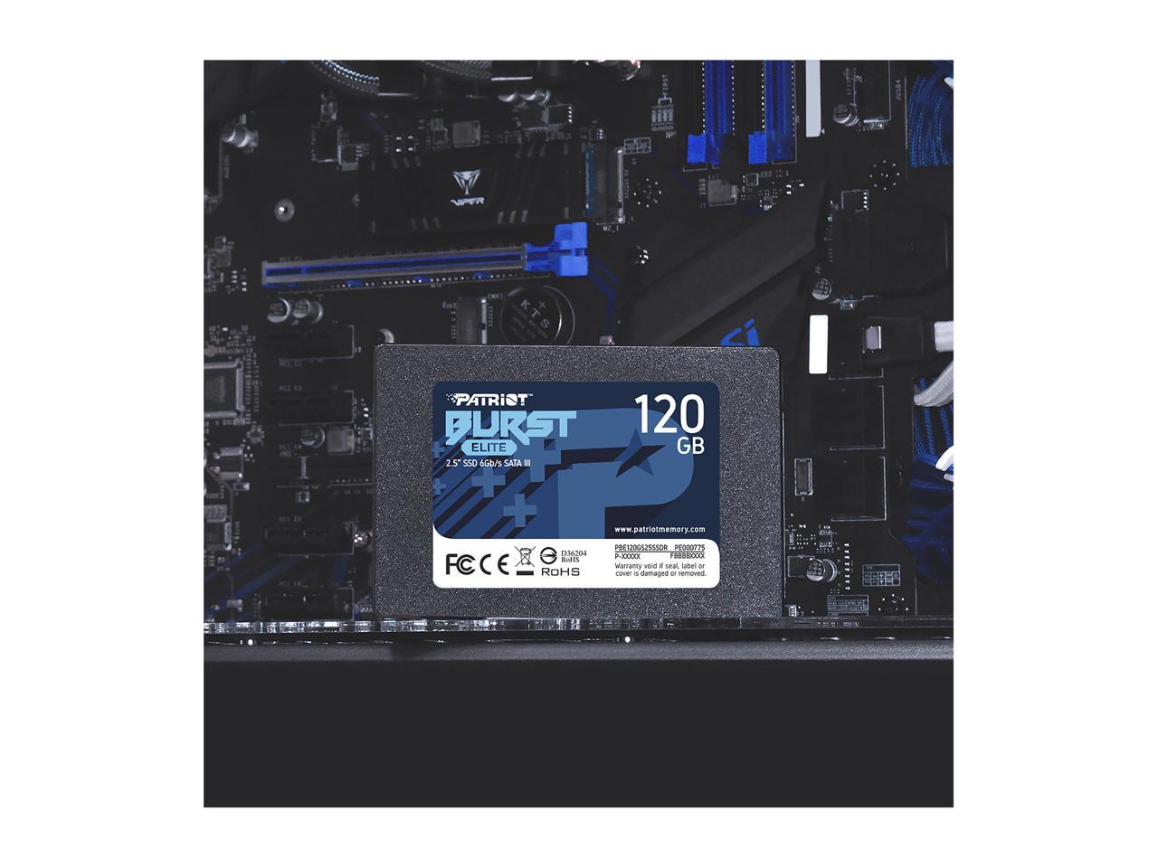 Patriot Burst Elite 2.5" 120Gb Sata Iii Internal Solid State Drive (Ssd) Pbe120Gs25Ssdr