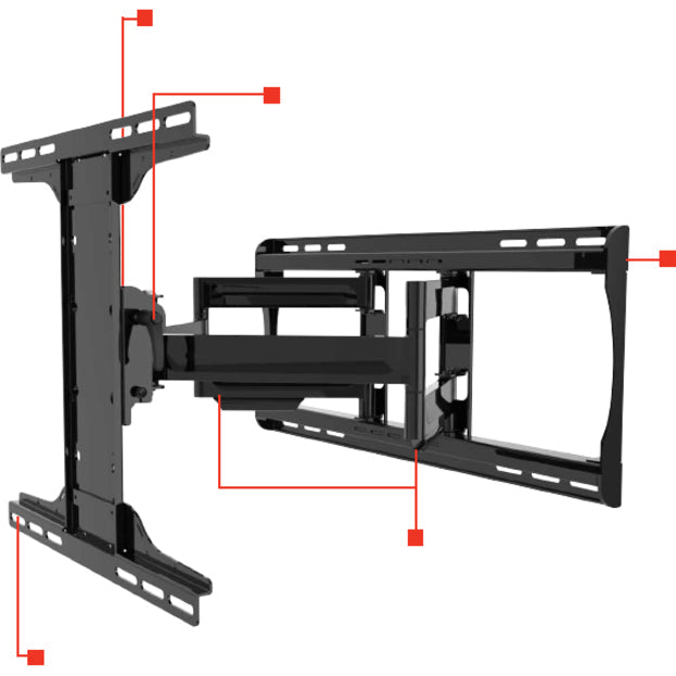 Peerless-AV PA762-UNMH Wall Mount for Flat Panel Display - Black