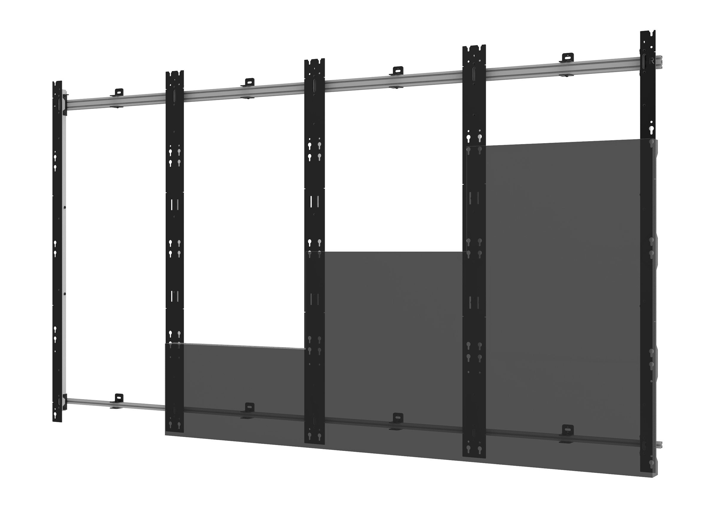 Peerless Ds-Ledtvf-4X4 Signage Display Mount Black