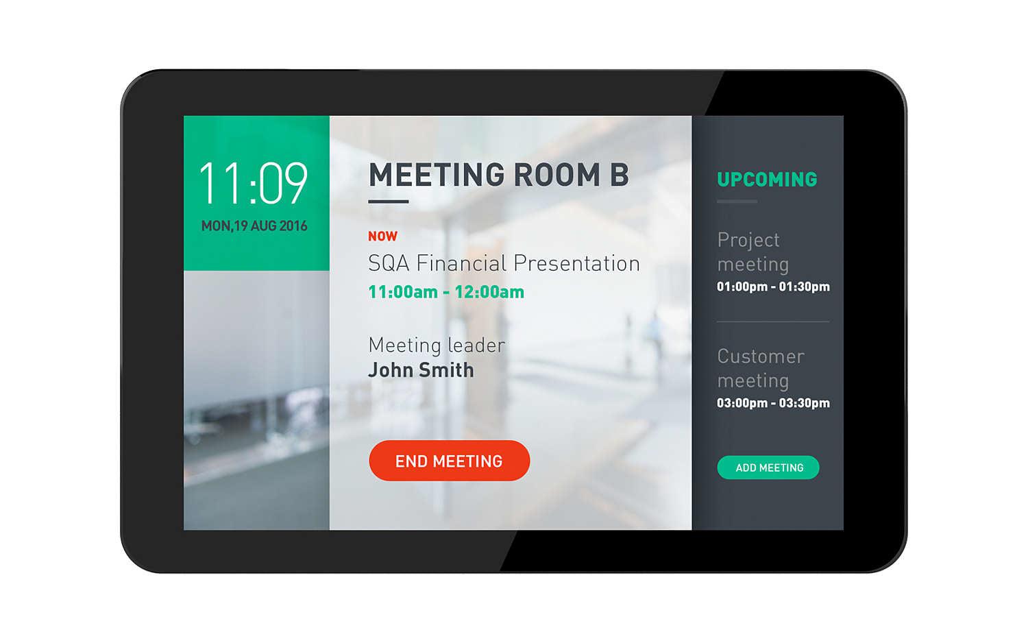 Philips 10Bdl4551T/00 Signage Display Digital Signage Flat Panel 25.6 Cm (10.1") Wi-Fi 300 Cd/M² Black Touchscreen Android