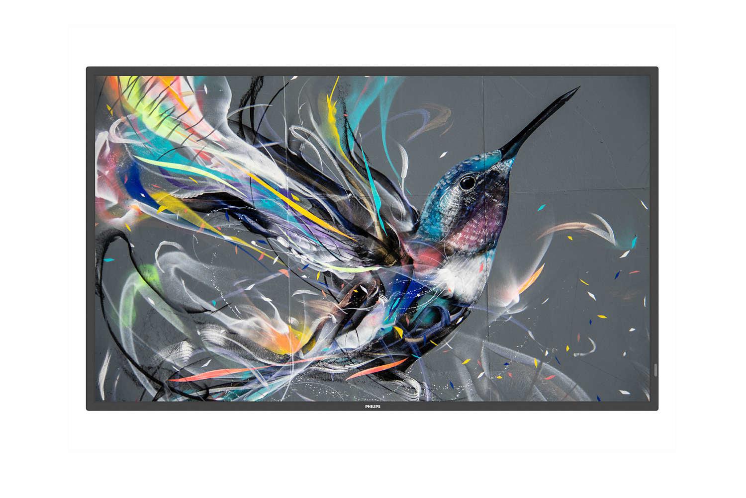 Philips 55Bdl3550Q/00 Signage Display Interactive Flat Panel 138.7 Cm (54.6") Ips 400 Cd/M² 4K Ultra Hd Black Built-In Processor Android 8.0