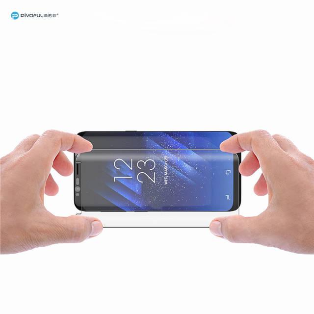 Pivoful Piv-S8Pfgb Full Size 3D Tempered Glass Film (Black)
