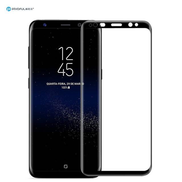Pivoful Piv-S8Pfgb Full Size 3D Tempered Glass Film (Black)