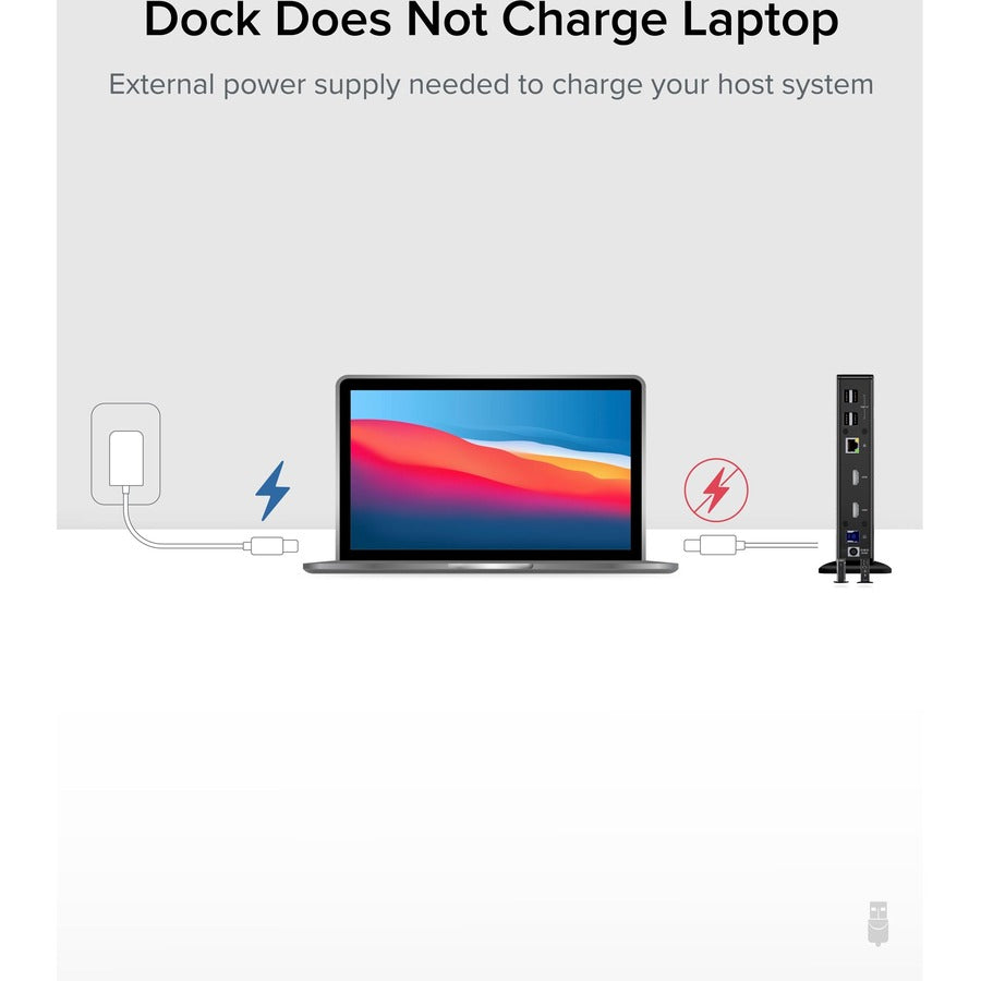 Plugable Laptop Docking Station Dual Monitor for USB-C or USB 3.0 UD-3900C