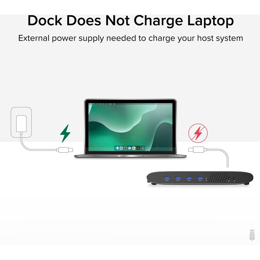 Plugable USB 3.0 Dual 4K Display Horizontal Docking Station with DisplayPort and HDMI for Windows and Mac UD-6950H