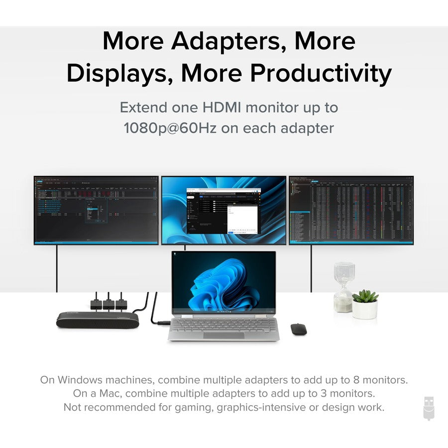 Plugable USB C to HDMI Adapter, Universal Video Graphics Adapter for USB 3.0 and USB-C Macs and Windows UGA-HDMI-S