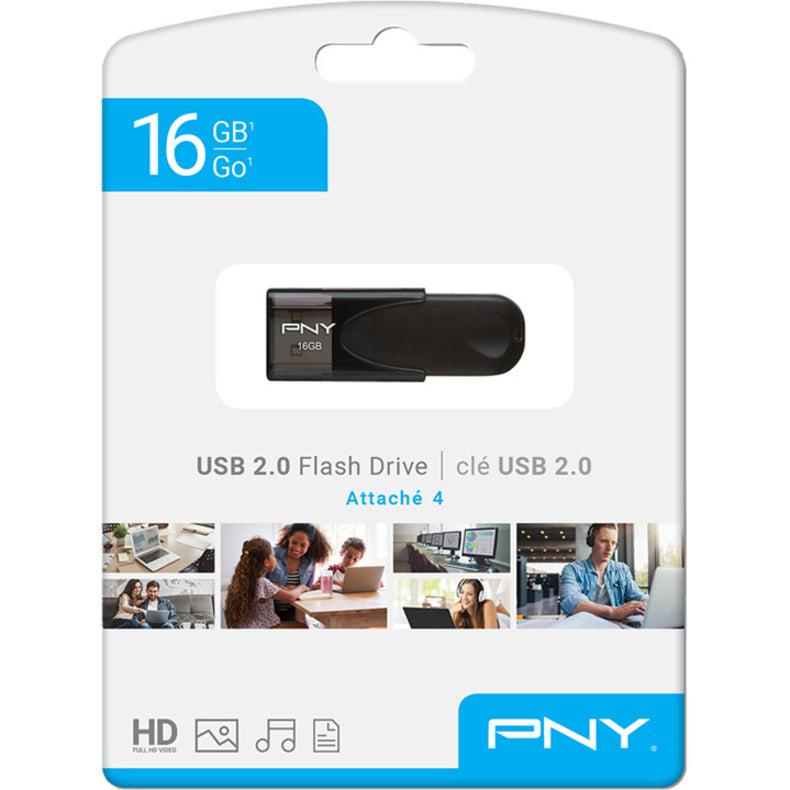 Pny 16Gb Usb 2.0 Flash Drive Usb Flash Drive Usb Type-A Black