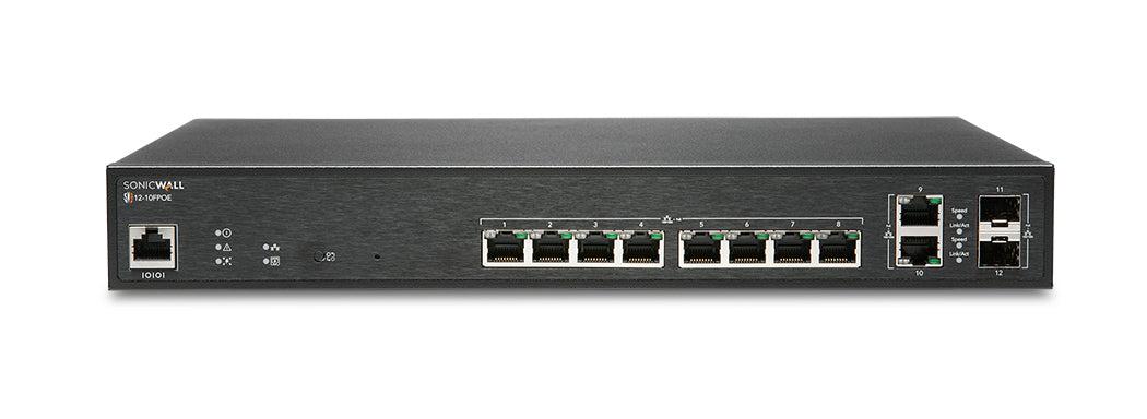 PoE+ Managed Switch - 12 Port Gigabit Ethernet | SonicWall 02-SSC-2464